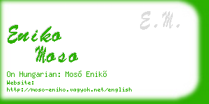 eniko moso business card