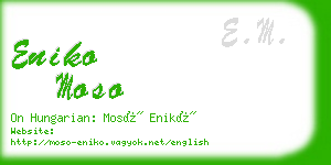 eniko moso business card